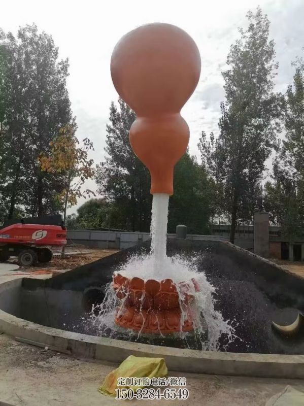不锈钢葫芦雕塑，广场雕塑，民族葫芦天壶厂家