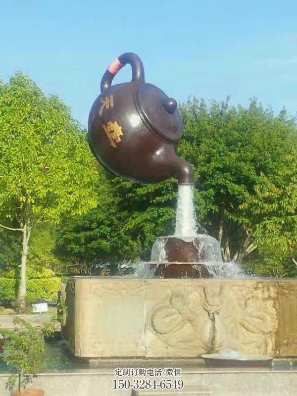 常用公园天壶雕塑,流水效果,喷泉元素 常用公园天壶雕塑,流水效果,喷泉元素